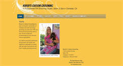 Desktop Screenshot of karenscustomgrooming.com