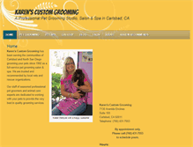 Tablet Screenshot of karenscustomgrooming.com